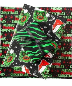 SOURPUSS SANTA CREATURE GIFT WRAP SET