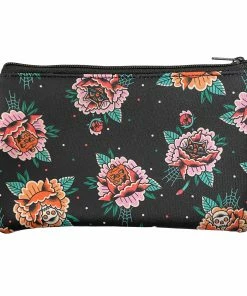 SOURPUSS CREEPY PEONIES CASE ZIP POUCH -BEETLEJUICE Shop PENCILCASE CREEPYPEONY 2