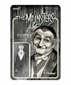 REACTION: THE MUNSTERS GRANDPA GRAYSCALE FIGURE