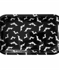 SOURPUSS LUNA BATS BIG TIN TRAY BLK