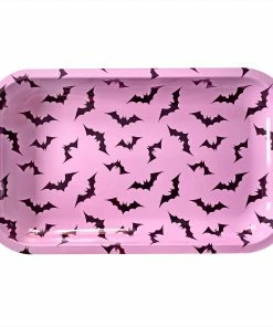 SOURPUSS LUNA BATS BIG TIN TRAY PINK