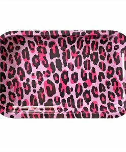 SOURPUSS PINK LEOPARD BIG TIN TRAY