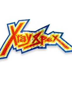 ROCK ROLL REPEAT X RAY SPEX PRISMATIC STICKER