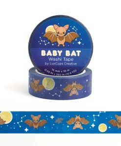LUXCUPS CREATIVE BABY BAT WASHI TAPE
