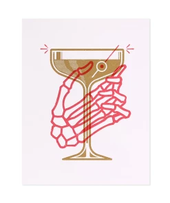 HELLCATS USA COCKTAIL GREETING CARD