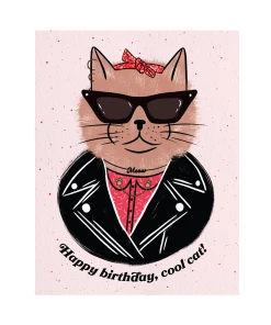 BOSS DOTTY PAPER CO. COOL CAT GREETING CARD