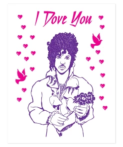 SMITTEN KITTEN I DOVE YOU GREETING CARD