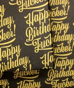 SOURPUSS HAPPY BIRTHDAY F*CKER GIFT WRAP SHEET