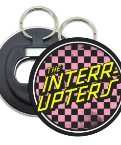 THE INTERRUPTERS CHECKERED BOTTLE OPENER KEYCHAIN
