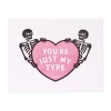 HELLCATS USA YOU'RE JUST MY TYPE GREETING CARD -BEETLEJUICE Shop just my type card 1