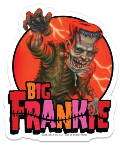 RETRO A GO GO P'GOSH BIG FRANKIE VINYL STICKER