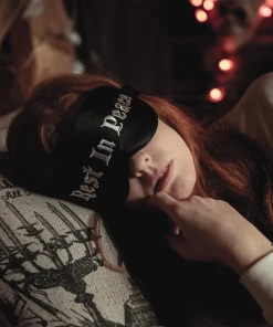 LIVELY GHOSTS REST IN PEACE SILK SLEEP MASK