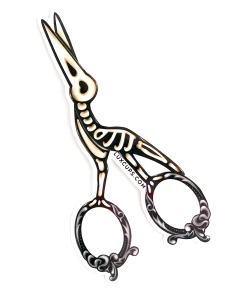 LUXCUPS CREATIVE SCISSOR STORK STICKER