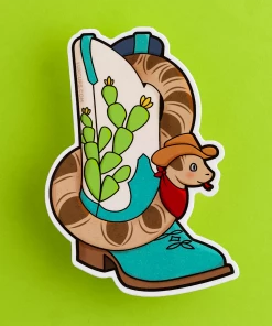 LUXCUPS CREATIVE SNAKE IN MY BOOT STICKER
