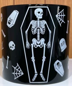 SOURPUSS SKELETON PLANT CONTAINER -BEETLEJUICE Shop sourpuss skeleton planter 2