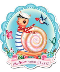 RETRO A GO GO SUGARLAND FOLLOW YOUR BLISS VINYL STICKER